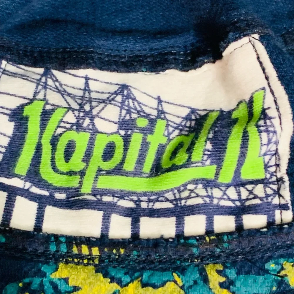 Kapital K Infant Boys Blue and Green Bucket Hat Size Small NWT
